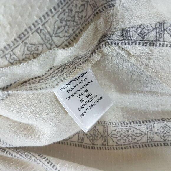 Gentle Fawn Top Peasant Boho Chic Long Sleeve Rayon Bohemian Gauze Size XS - Picture 6 of 9